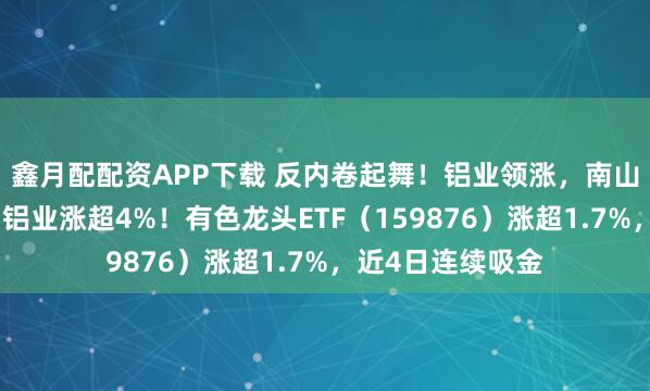 鑫月配配资APP下载 反内卷起舞！铝业领涨，南山铝业涨停，中国铝业涨超4%！有色龙头ETF（159876）涨超1.7%，近4日连续吸金